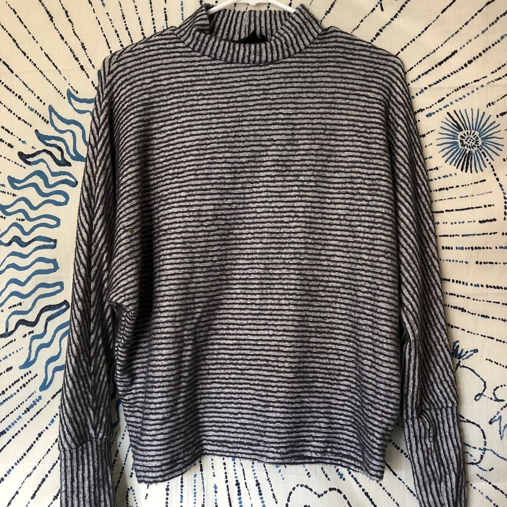 Out from under Amelia stripe mock top